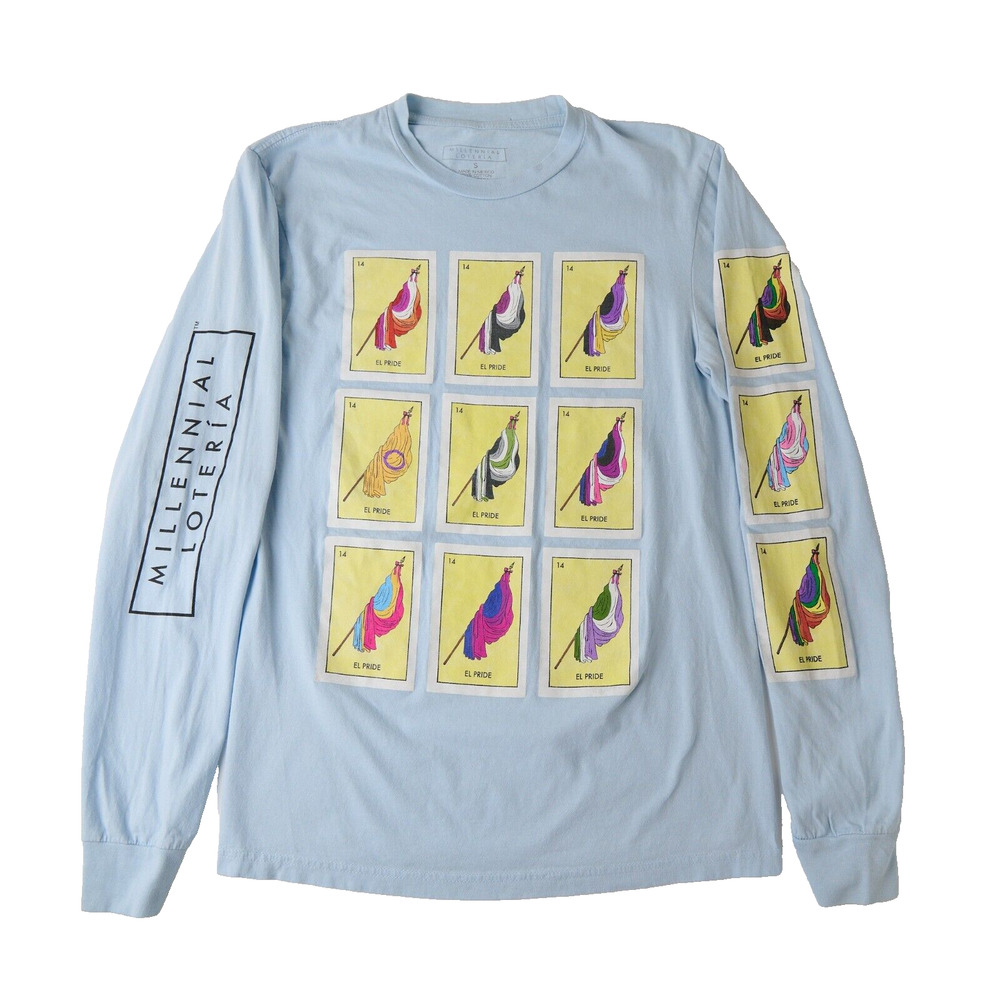 Millennial Loteria El Pride LGBTQ+ Flags Trans Graphic Ally Unisex Size S